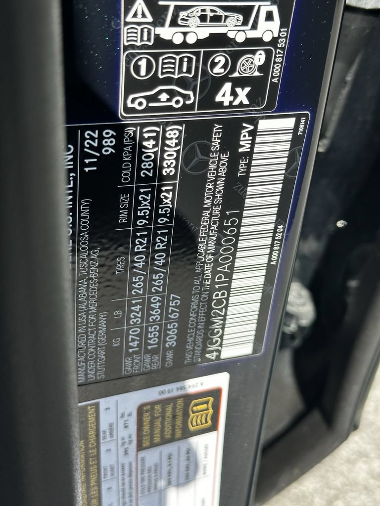 Certified 2023 Mercedes-Benz EQE 500 4MATIC SUV w/ Pinnacle Trim Package image 35