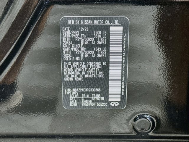 Used 2024 INFINITI QX80 Luxe w/ Cargo Package AWD/4WD image 39