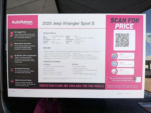Used 2020 Jeep Wrangler Unlimited Sport S image 23