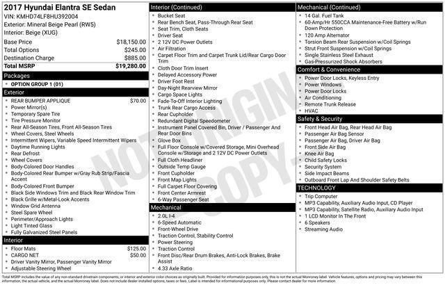 Used 2017 Hyundai Elantra SE image 4