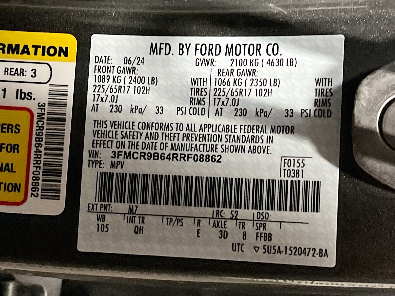 Used 2024 Ford Bronco Sport Big Bend w/ Convenience Package image 31