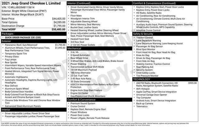 Used 2021 Jeep Grand Cherokee L Limited image 27