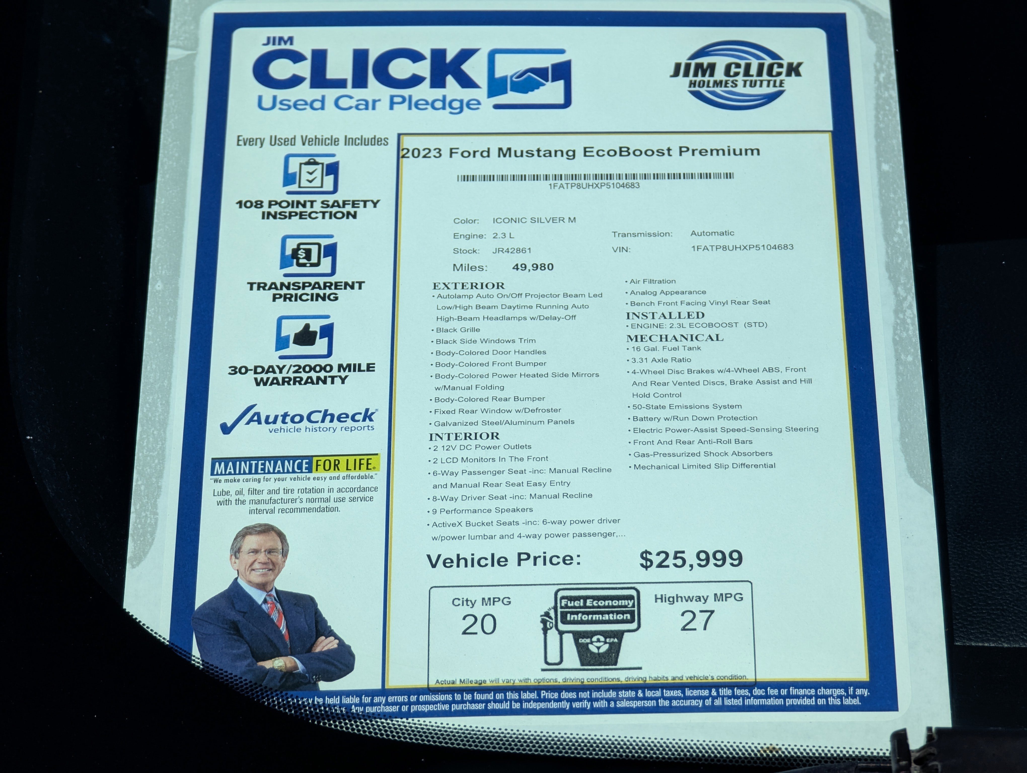 Certified 2023 Ford Mustang Premium image 13