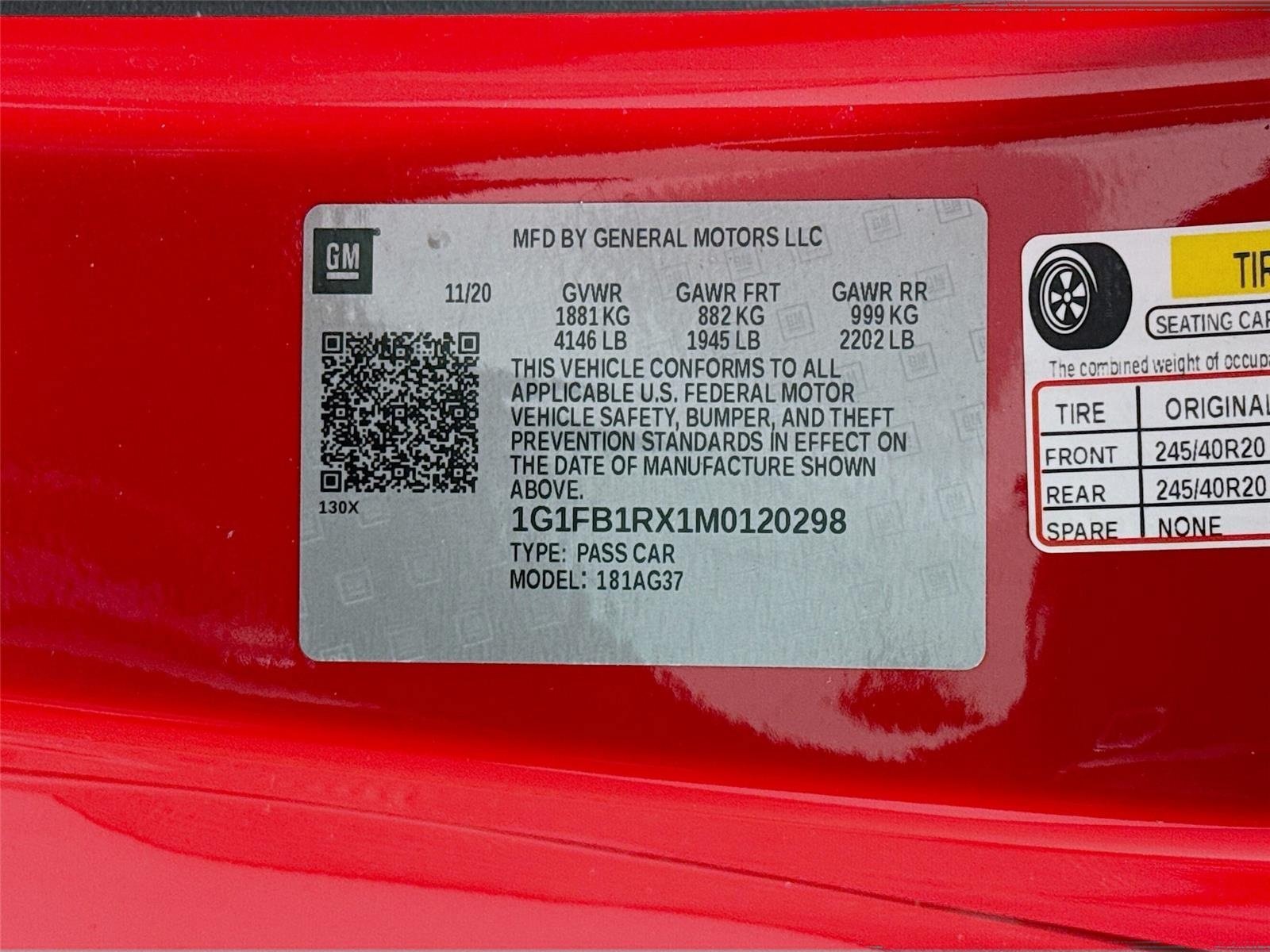Used 2021 Chevrolet Camaro LT w/ RS Package RWD image 25