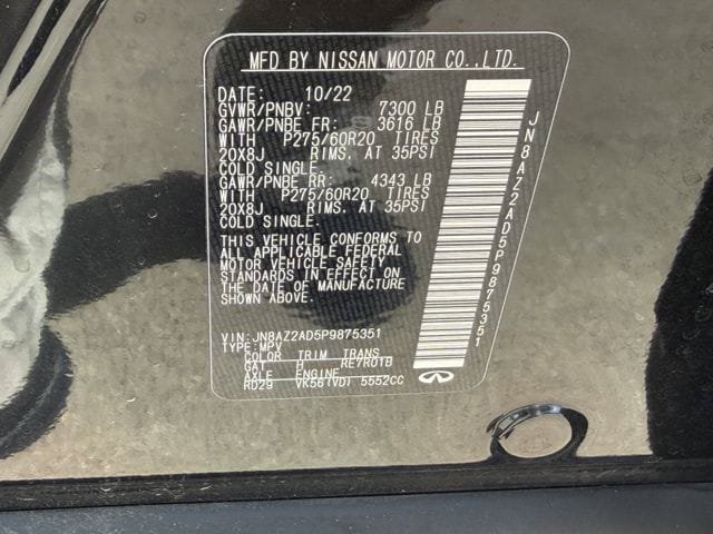 Used 2023 INFINITI QX80 Luxe w/ Cargo Package RWD image 29