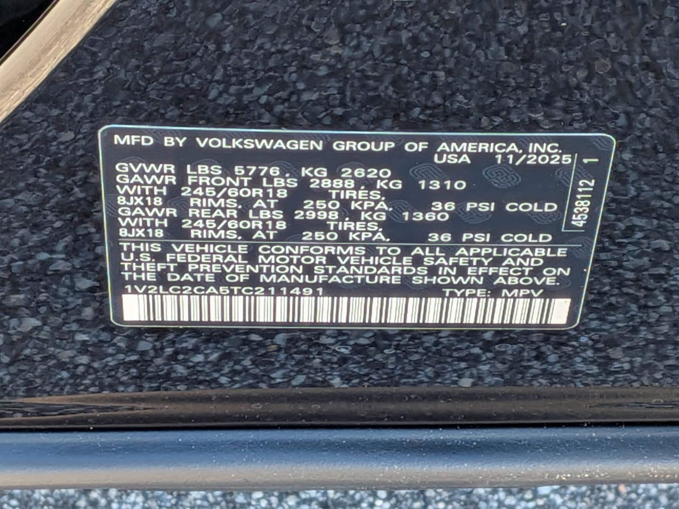 New 2026 Volkswagen Atlas Cross Sport SE AWD/4WD image 36