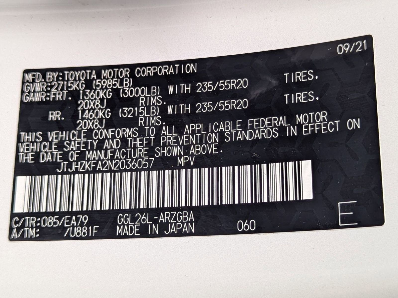 Certified 2022 Lexus RX 350L Premium image 20