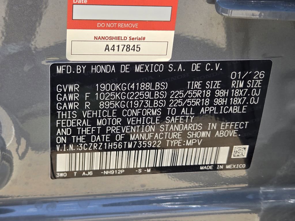Certified 2026 Honda HR-V Sport image 32