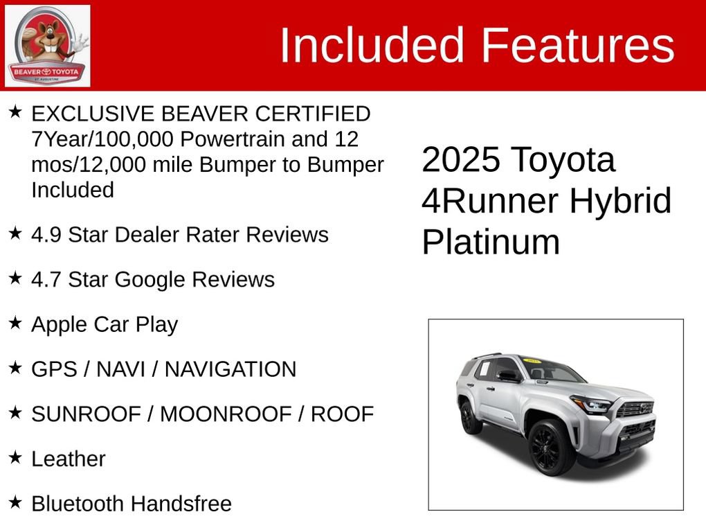 Used 2025 Toyota 4Runner Platinum AWD/4WD image 4