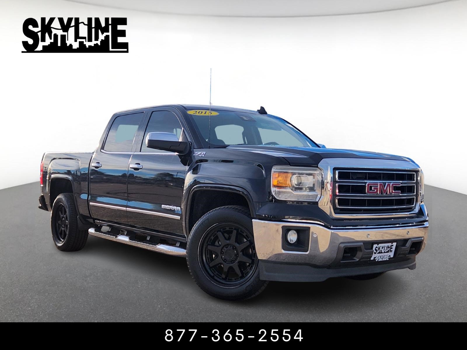 Used 2015 GMC Sierra 1500 SLT w/ SLT Crew Cab Value Package AWD/4WD image 1