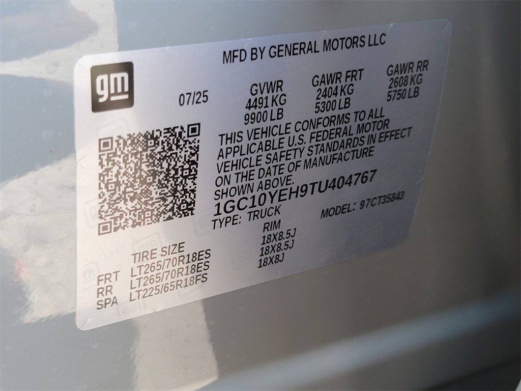 New 2026 Chevrolet Silverado EV LT image 30