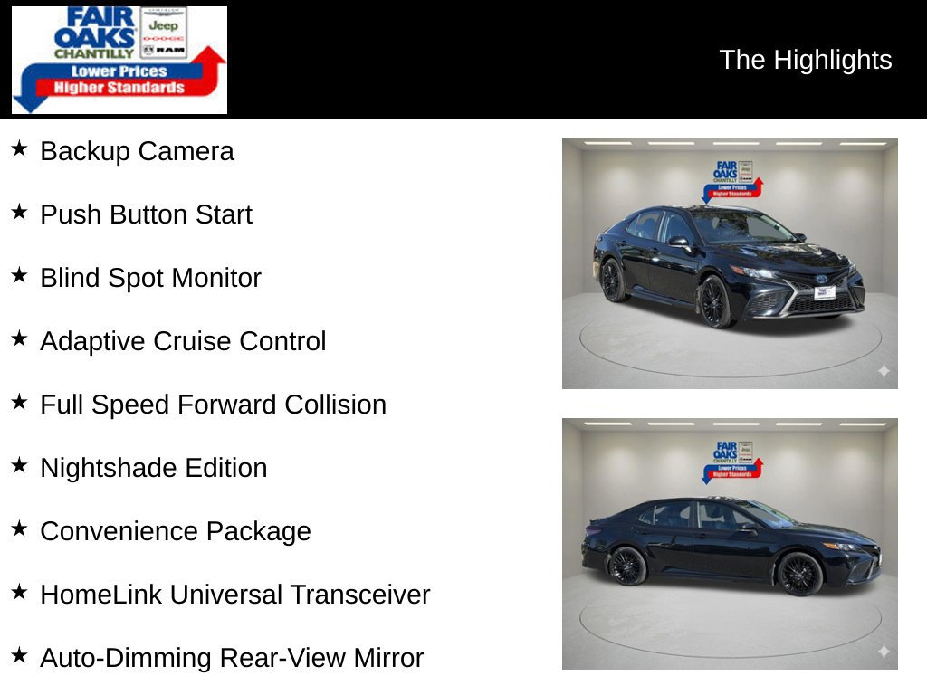 Used 2022 Toyota Camry SE FWD image 2