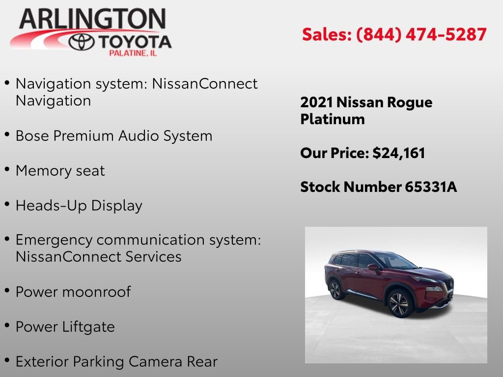 Used 2021 Nissan Rogue Platinum image 3
