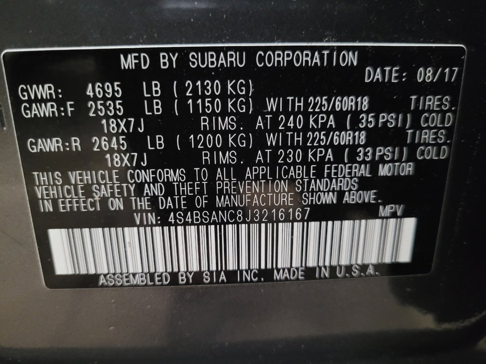 Used 2018 Subaru Outback 2.5i Limited AWD/4WD image 33