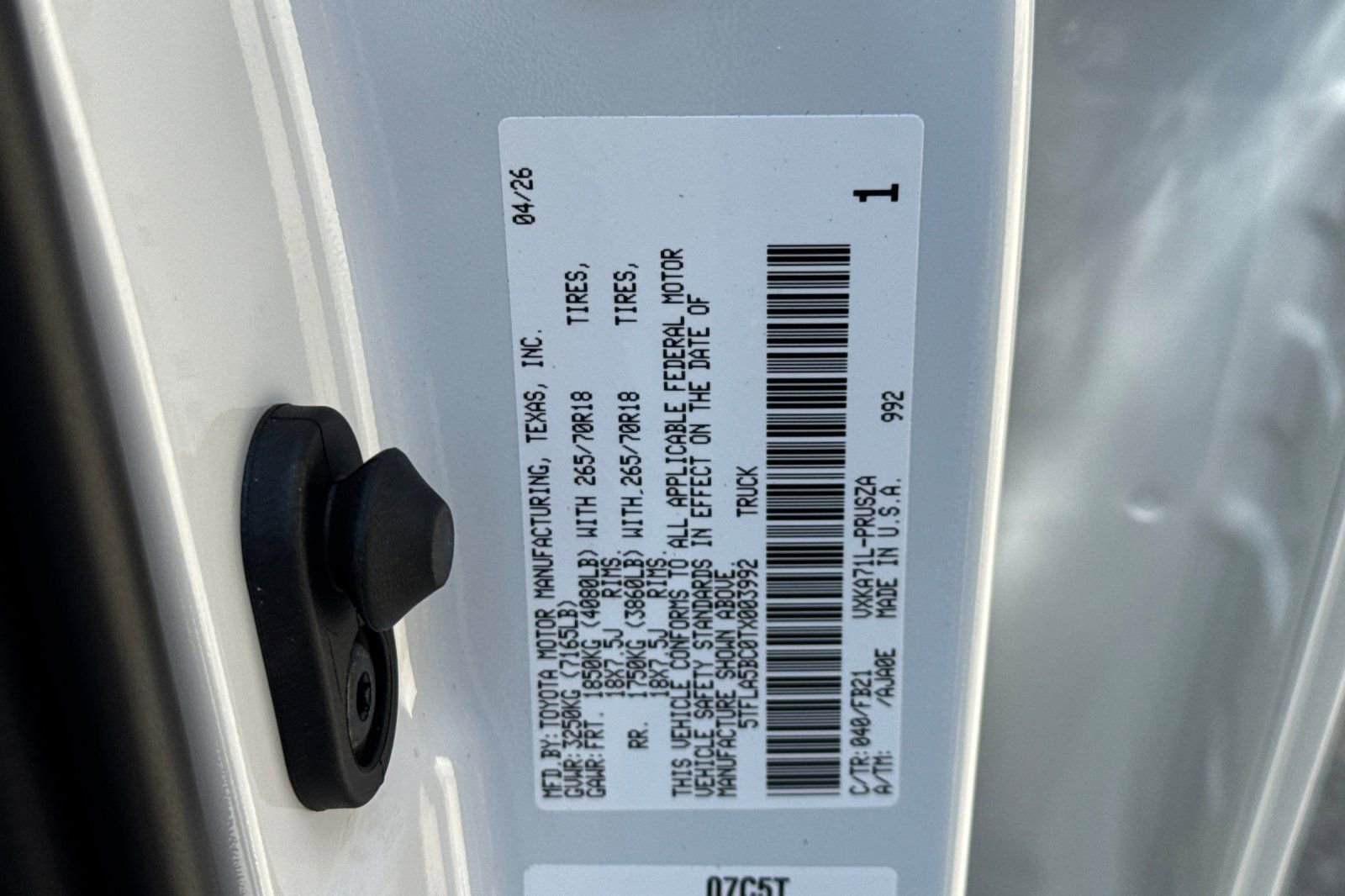 New 2026 Toyota Tundra SR5 RWD image 26
