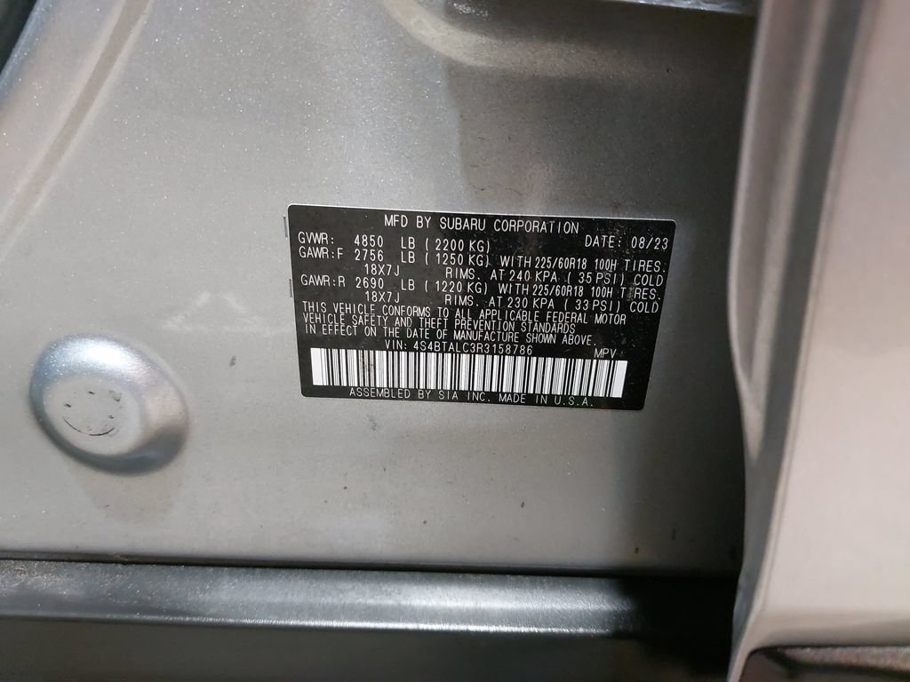 Certified 2024 Subaru Outback Onyx Edition AWD/4WD image 37