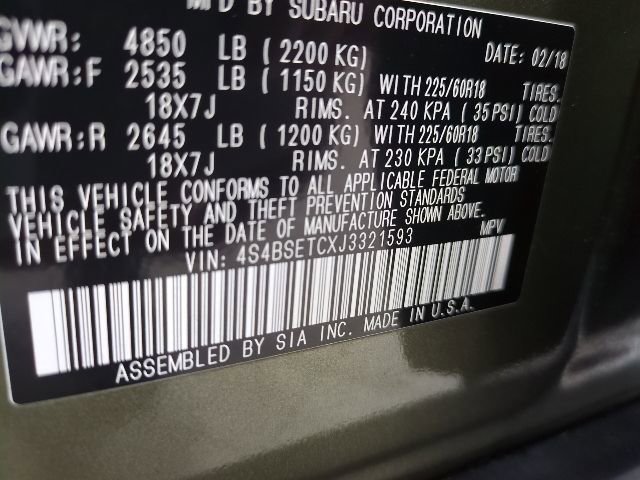 Used 2018 Subaru Outback 3.6R Touring image 24