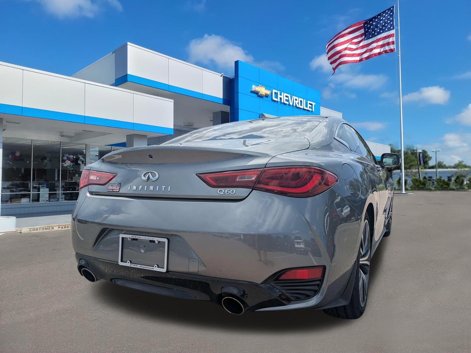 Used 2020 INFINITI Q60 3.0t Luxe RWD image 3