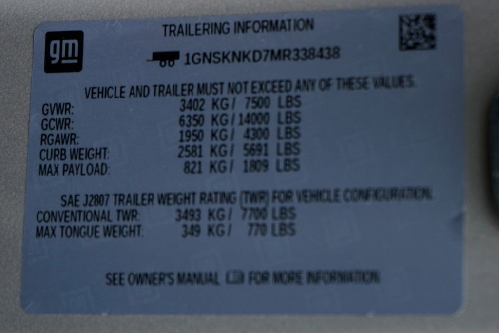 Used 2021 Chevrolet Tahoe LT image 53