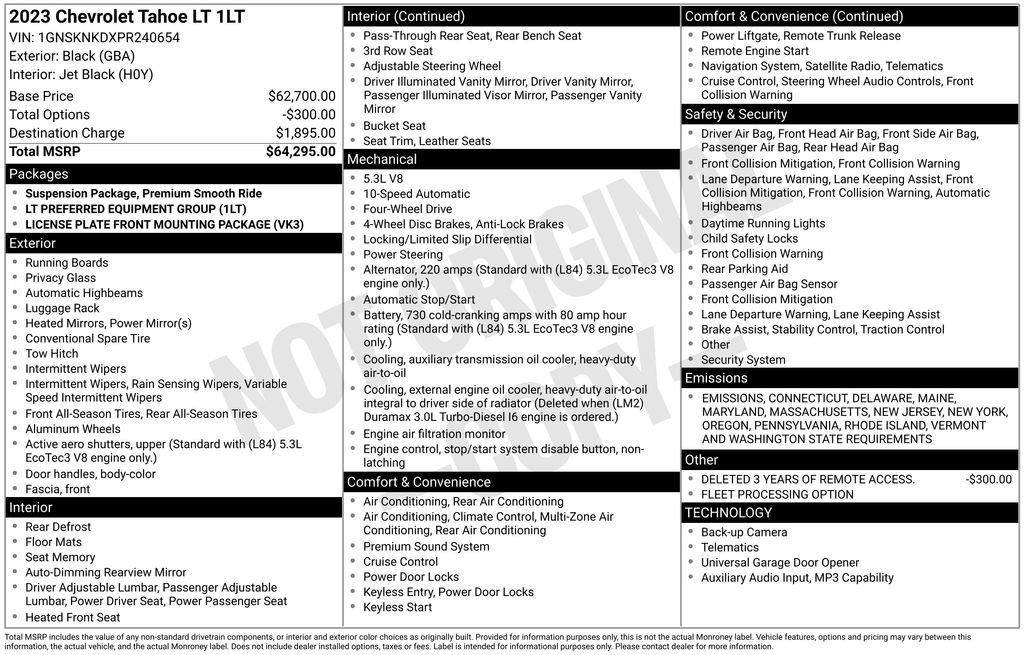 Used 2023 Chevrolet Tahoe LT image 6