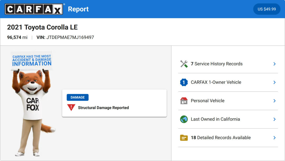 Used 2021 Toyota Corolla LE w/ Carpet Mat Package (TMS) FWD image 2