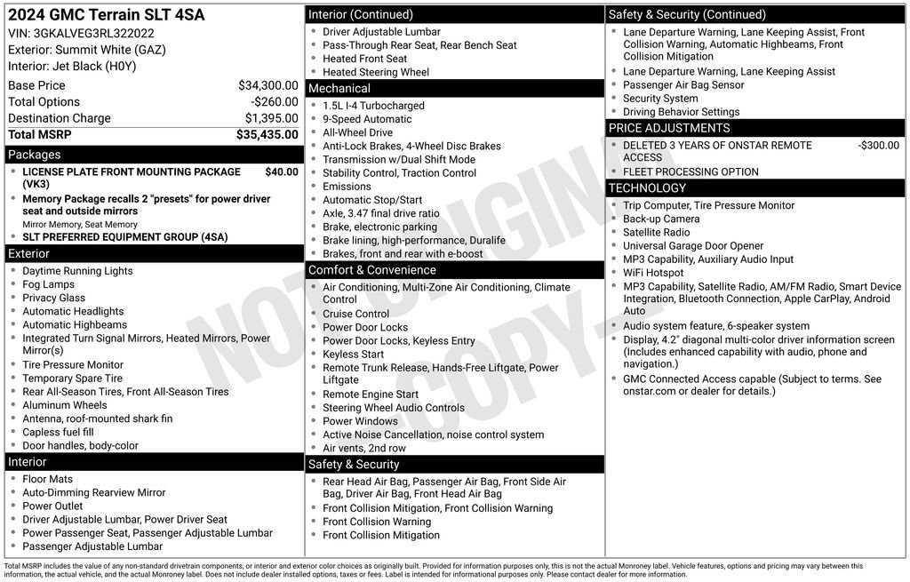 Certified 2024 GMC Terrain SLT AWD/4WD image 34