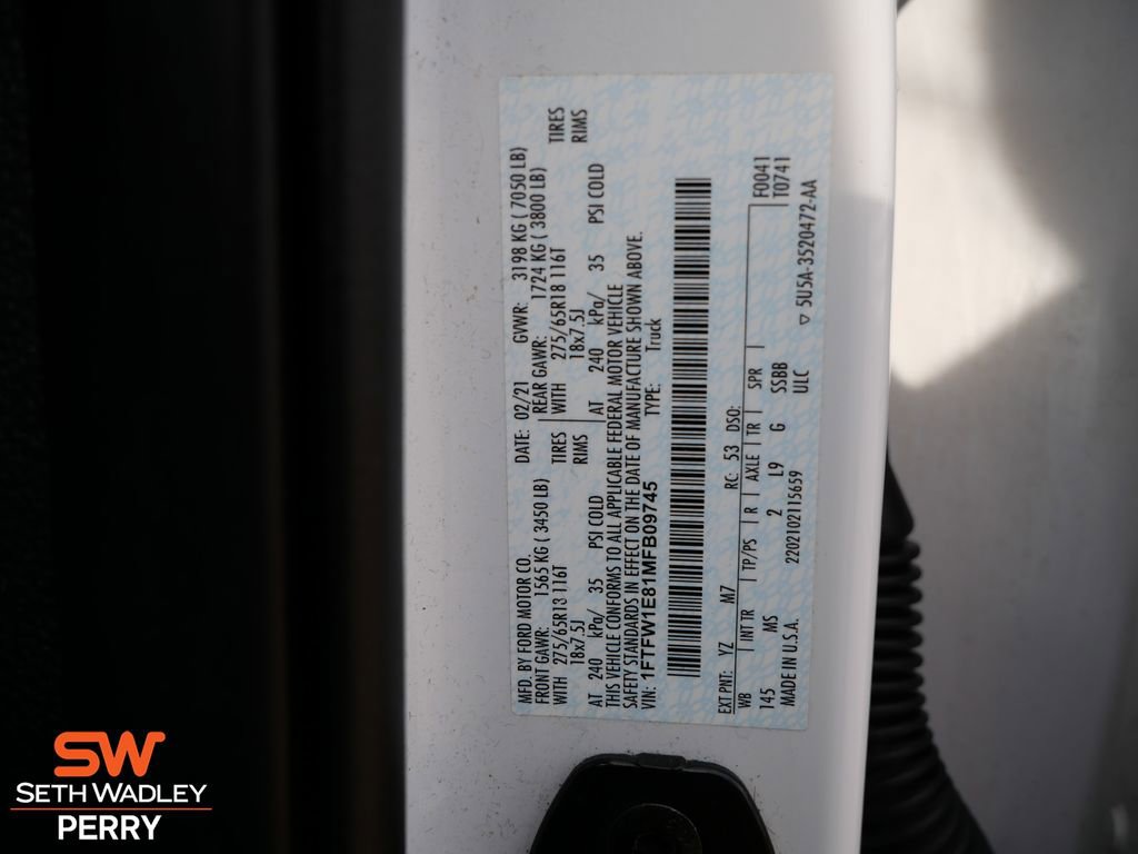 Used 2021 Ford F150 XLT w/ Equipment Group 302A High image 27