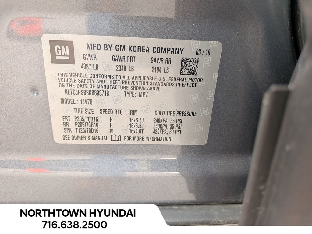 Used 2019 Chevrolet Trax LT w/ LT Convenience Package AWD/4WD image 36