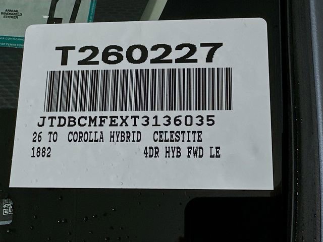 New 2026 Toyota Corolla LE image 18