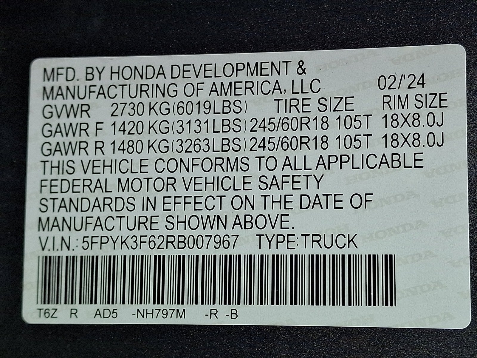 Used 2024 Honda Ridgeline TrailSport image 29