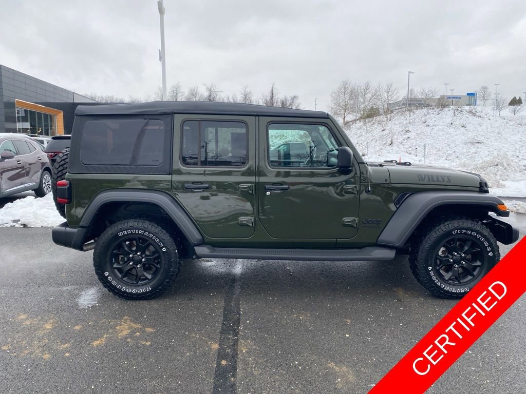 Certified 2022 Jeep Wrangler Unlimited Willys image 2