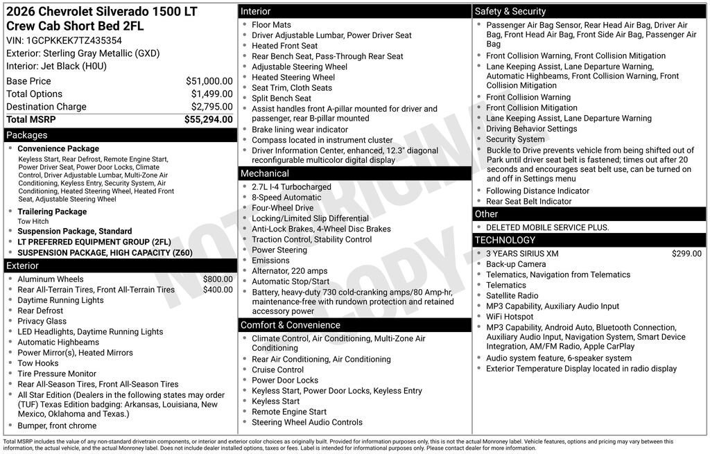 New 2026 Chevrolet Silverado 1500 LT AWD/4WD image 11