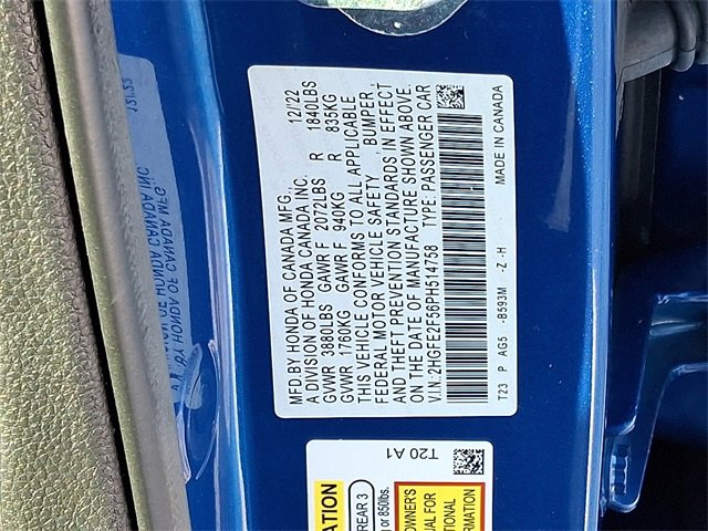 Used 2023 Honda Civic Sport image 26