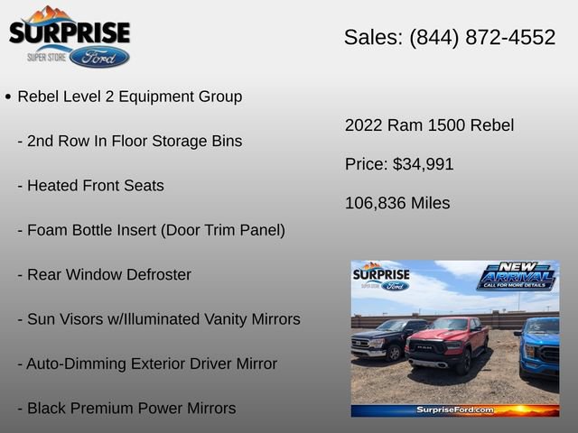 Used 2022 RAM 1500 Rebel w/ Rebel Level 2 Equipment Group AWD/4WD image 6