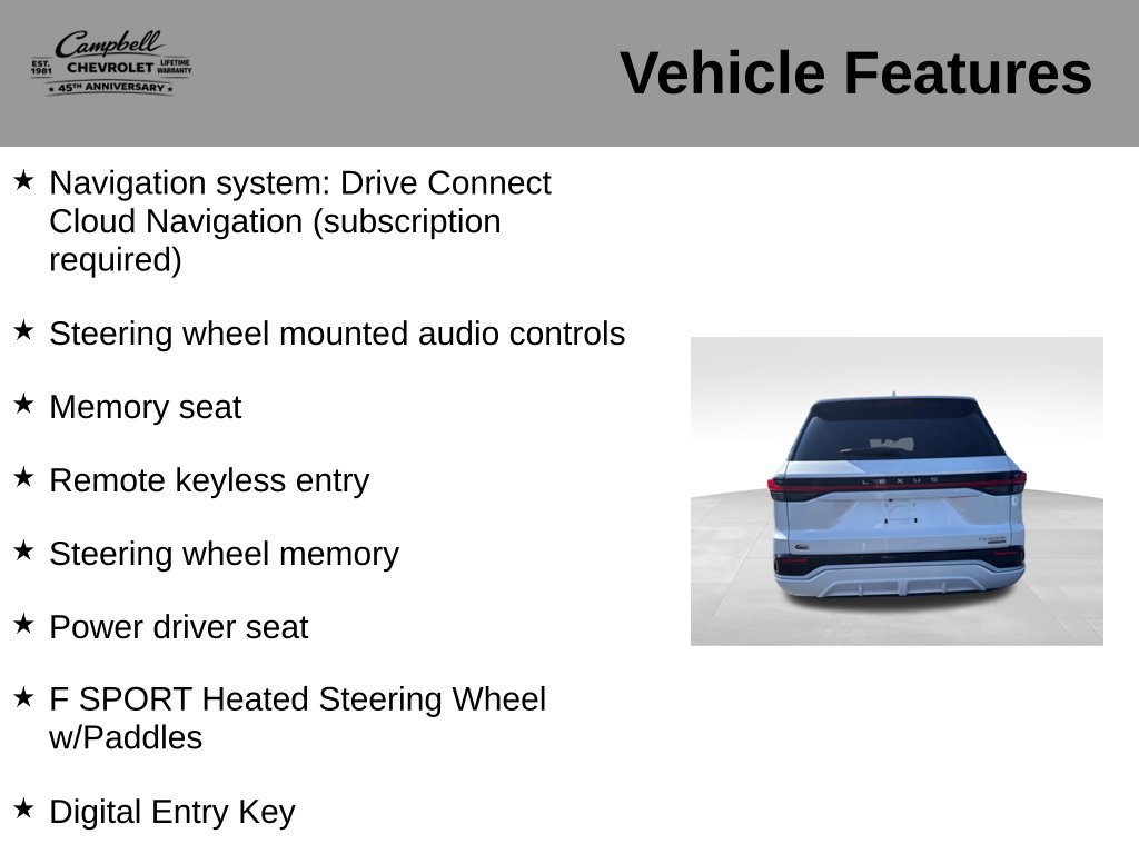 Used 2024 Lexus TX 500h AWD w/ Technology Package image 10