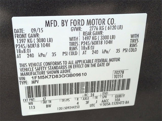 Used 2016 Ford Explorer XLT w/ Equipment Group 202A image 35