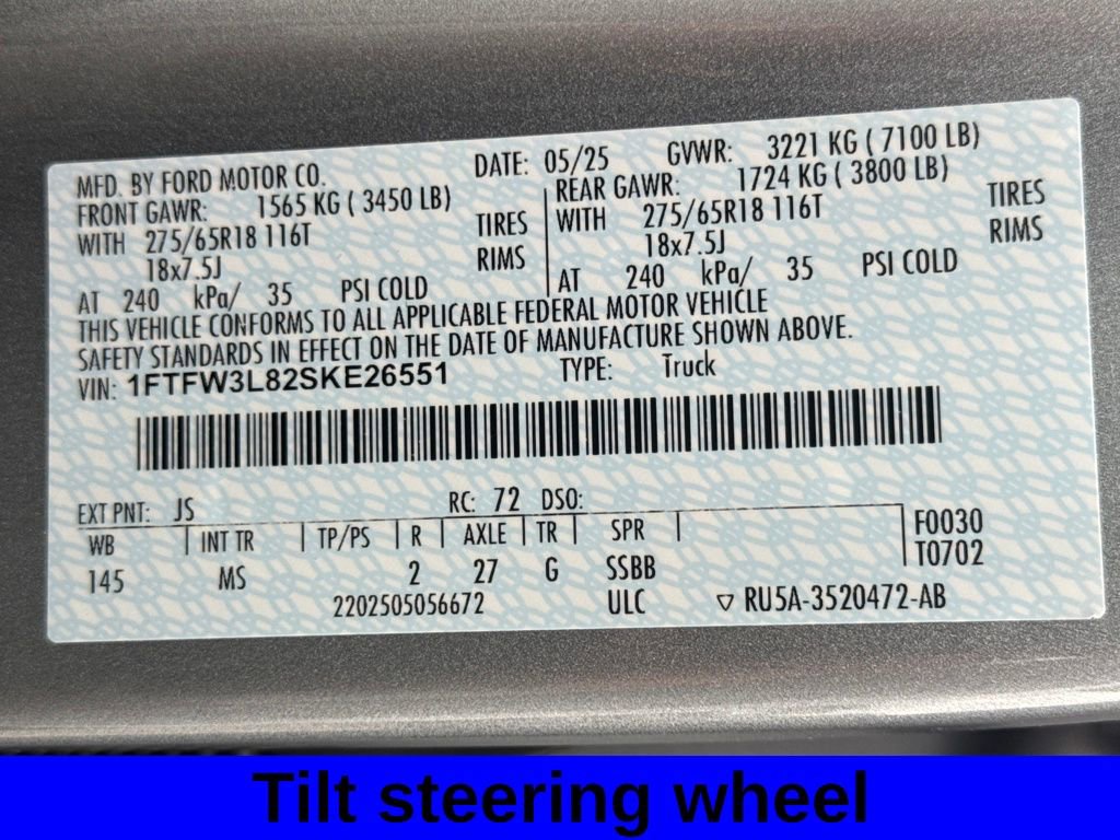 Used 2025 Ford F150 XLT w/ Equipment Group 301A Standard image 26