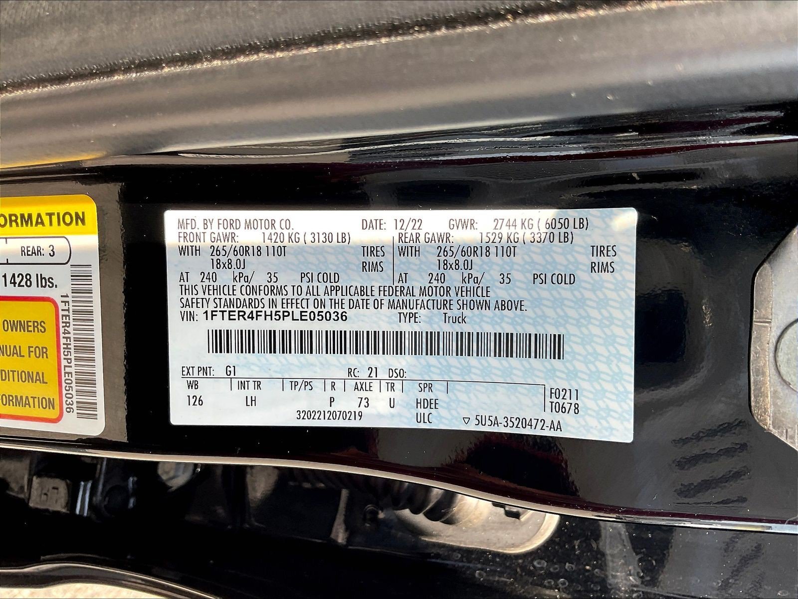 Used 2023 Ford Ranger XLT w/ Equipment Group 302A High AWD/4WD image 19