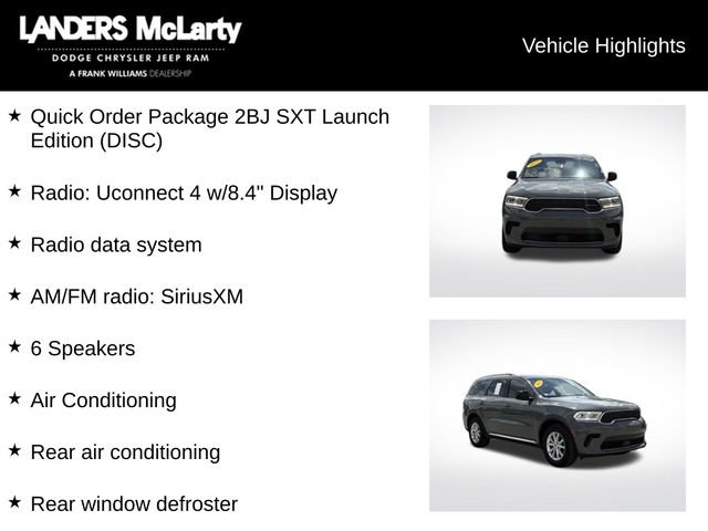 Used 2023 Dodge Durango SXT Launch Edition RWD image 5