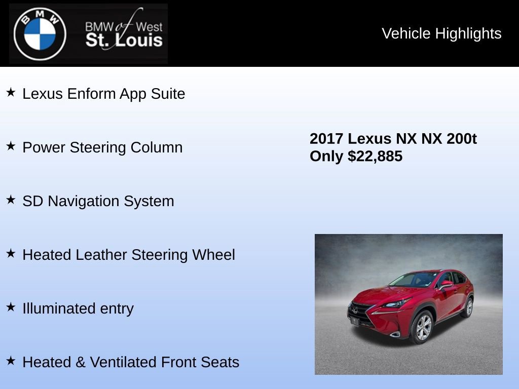 Used 2017 Lexus NX 200t AWD w/ Premium Package image 24