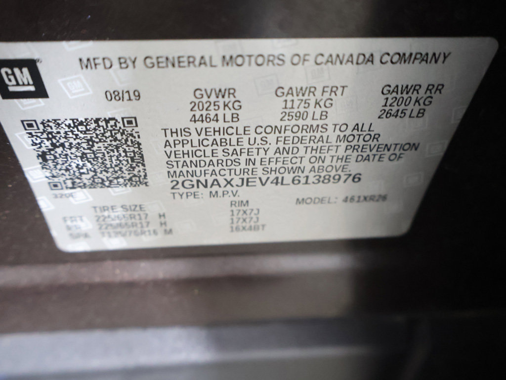 Used 2020 Chevrolet Equinox LT w/ Driver Convenience Package FWD image 47