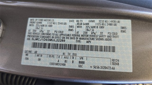 Used 2021 Lincoln Corsair AWD w/ Equipment Group 101A image 32