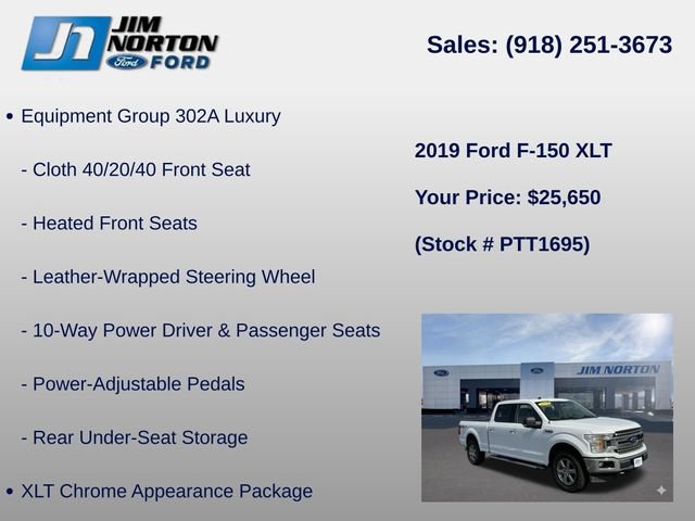 Used 2019 Ford F150 XLT w/ Equipment Group 302A Luxury AWD/4WD image 15