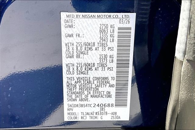 New 2026 Nissan Pathfinder SV image 8