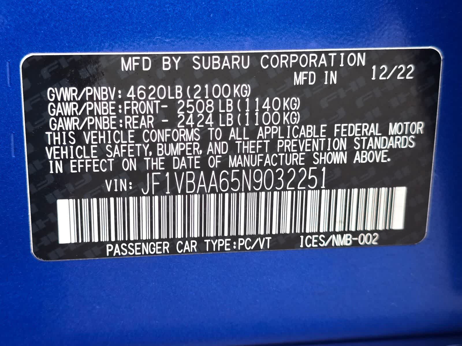 Used 2022 Subaru WRX AWD/4WD image 29