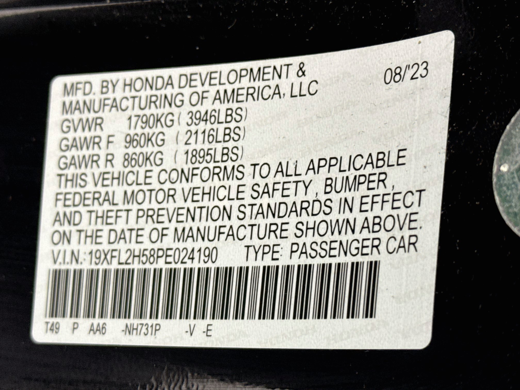Certified 2023 Honda Civic LX image 29