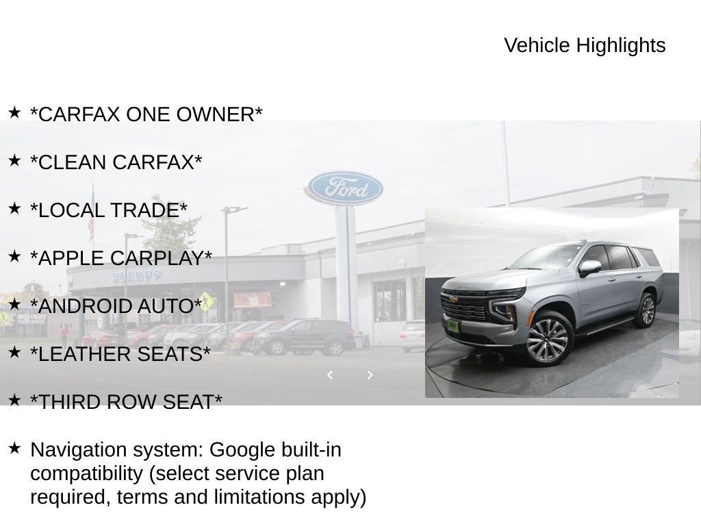 Used 2025 Chevrolet Tahoe High Country AWD/4WD image 9