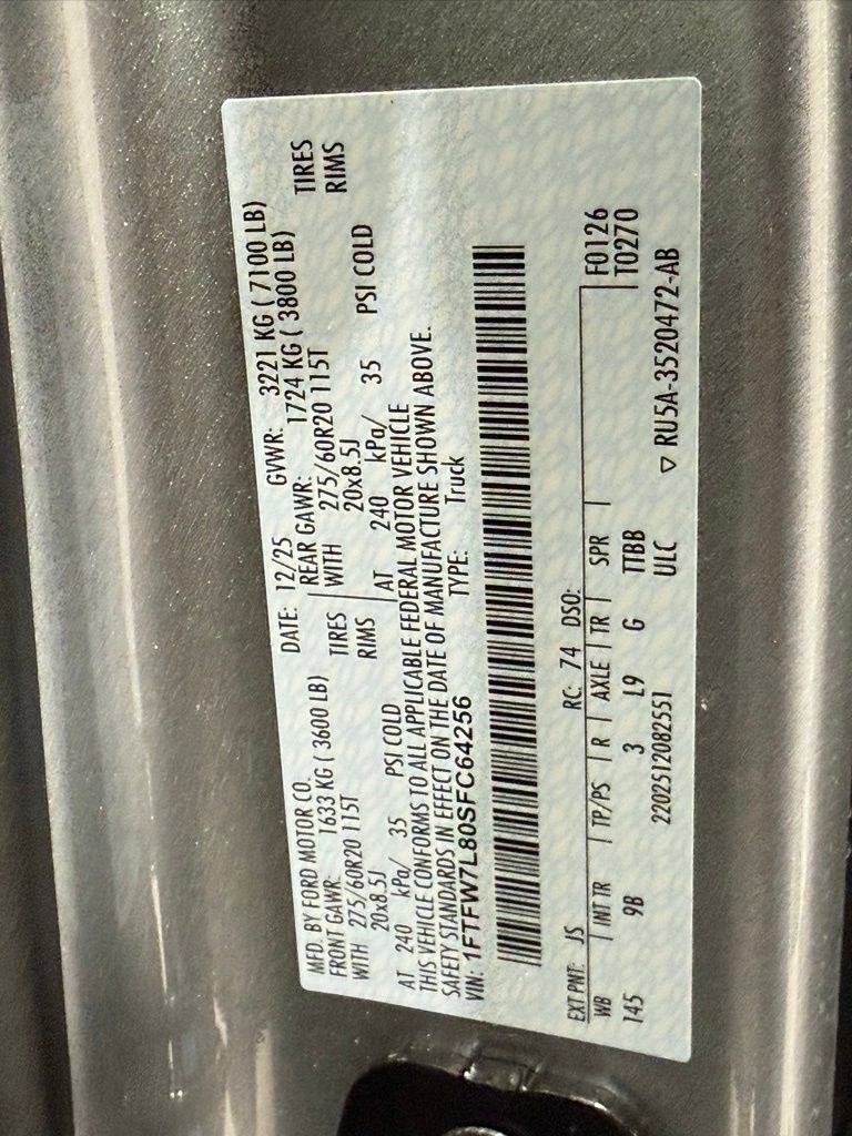 New 2025 Ford F150 Platinum w/ FX4 Off-Road Package image 47