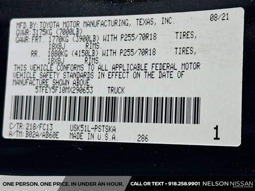 Used 2021 Toyota Tundra SR5 RWD image 29