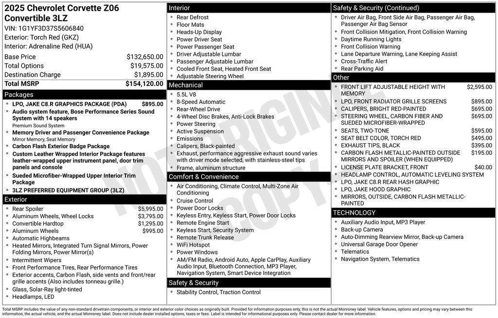 New 2025 Chevrolet Corvette Z06 image 31
